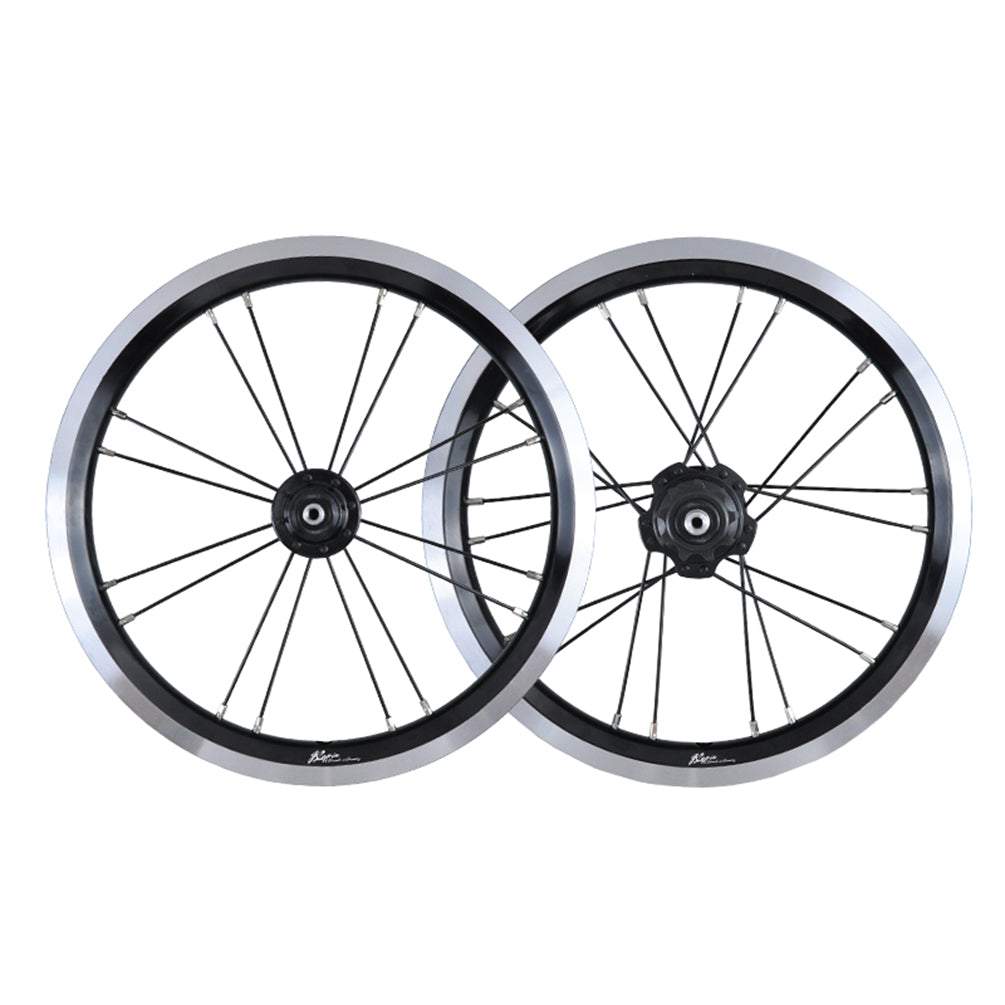 JKLapin 14 Inch Single Speed Wheels Folding Bike 74-85mm 20mm V/Disc Brake Wheel