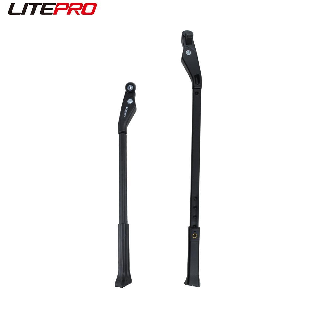 Litepro Folding Bicycle Quick Release Portable Kickstand 26 27.5 29Inch 700C Bike Aluminum Alloy Adjustable Footrest