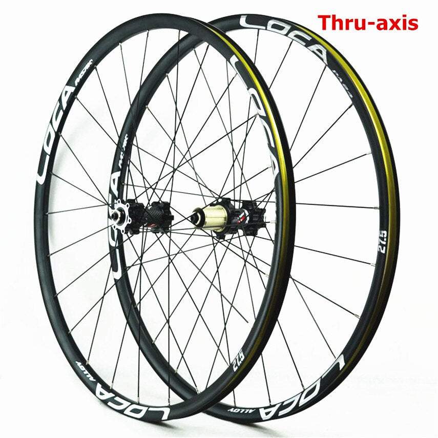 Litepro MTB Mountain Bike 26/27.5/29 Inch Thru-axis Wheel Set Road Bicycle 700C Straight Pull Disc Brake Wheel Small Spline Hub