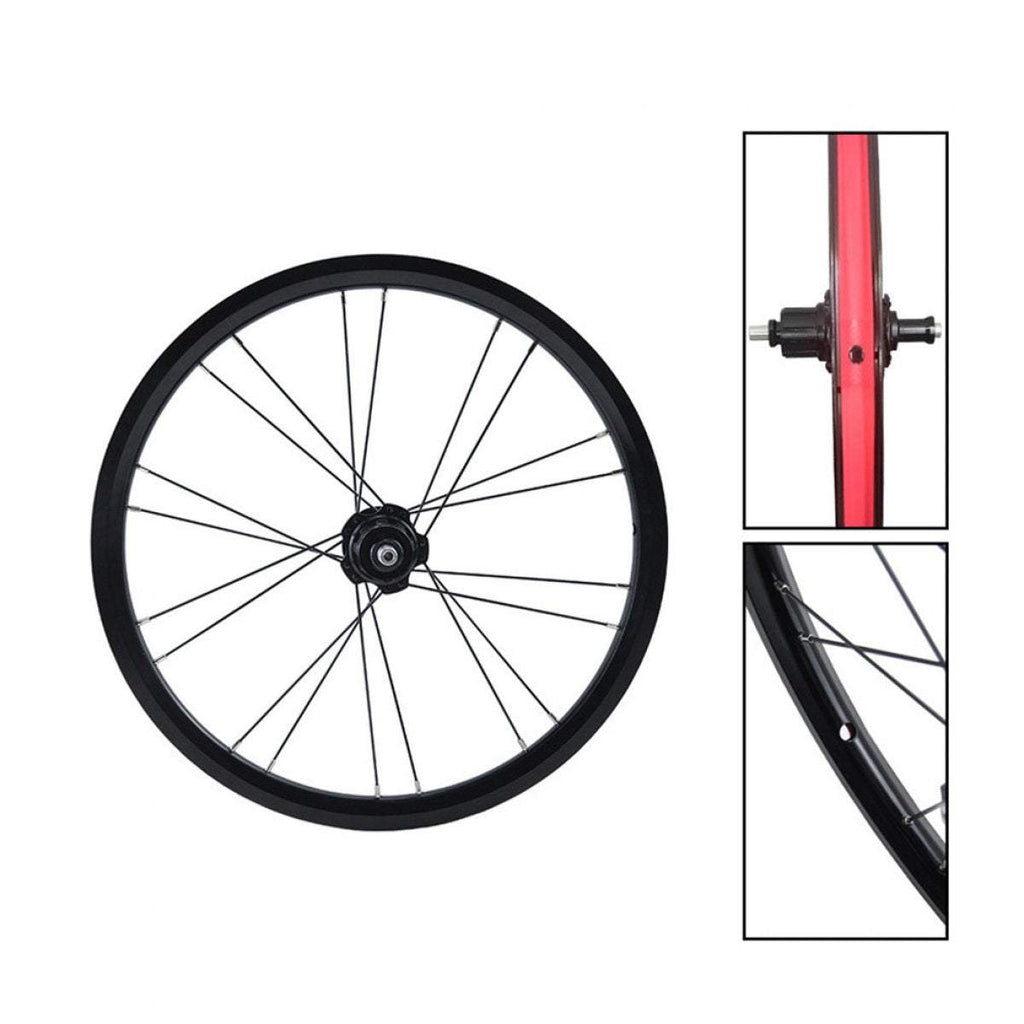 Litepro 74x112MM 16Inch 349 External 7Speed Wheelset 4 Bearing Aluminum Alloy Wheels Rims For Brompton Bicycle