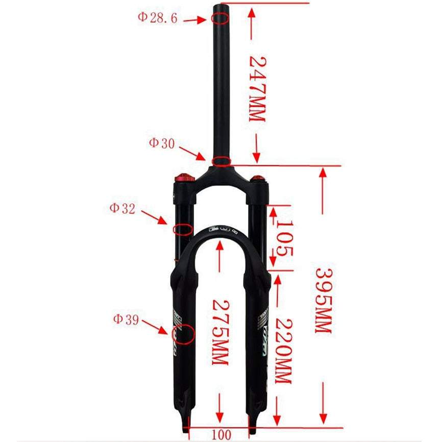 Litepro MTB Mountain Bike P70 Oil Air Fork 20 24Inch Front Fork 28.6 Diameter Hydraulic Disc Brake QR HL/RL Lock Air Fork 1780g