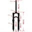 Litepro MTB Mountain Bike P70 Oil Air Fork 20 24Inch Front Fork 28.6 Diameter Hydraulic Disc Brake QR HL/RL Lock Air Fork 1780g