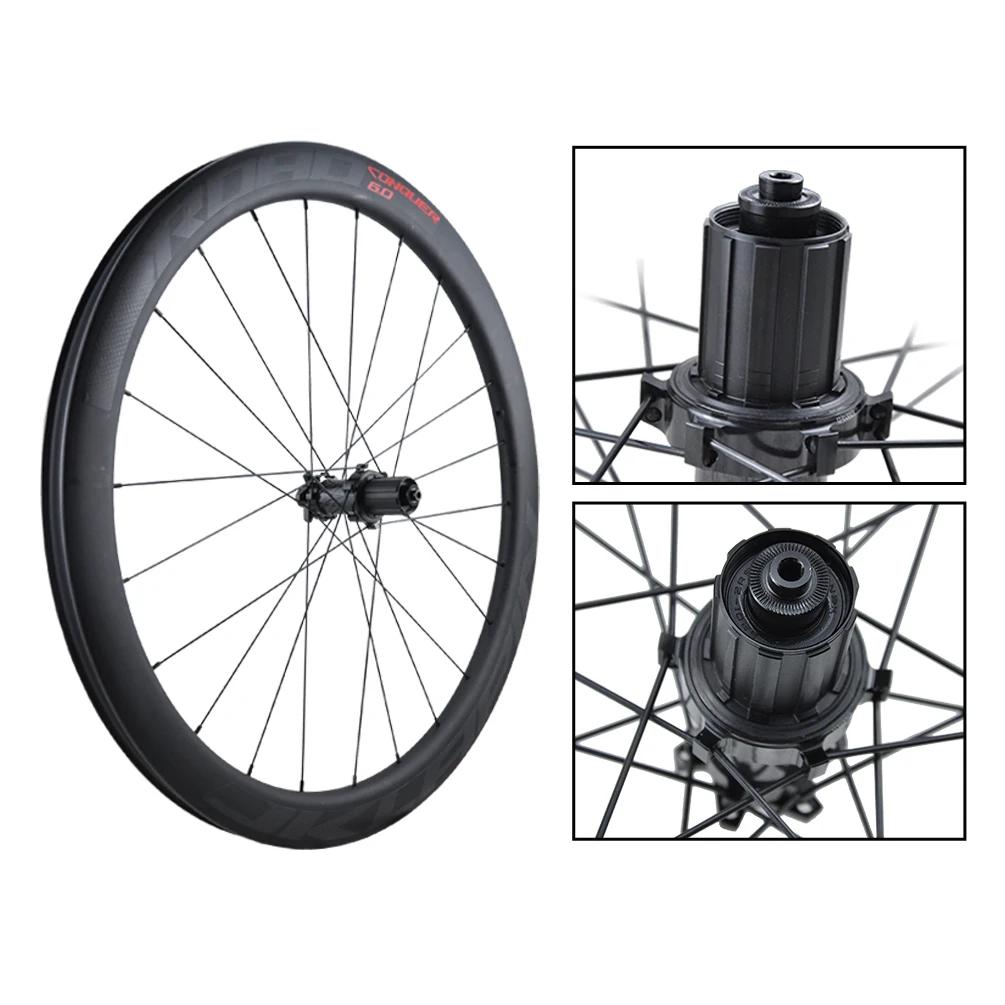 Litepro JKLapin 700C Full Carbon Fibre Bicycle Wheelset 38 48 60 85MM Road Bike QR Disc Brake 24Holes 11S Wheels Rim