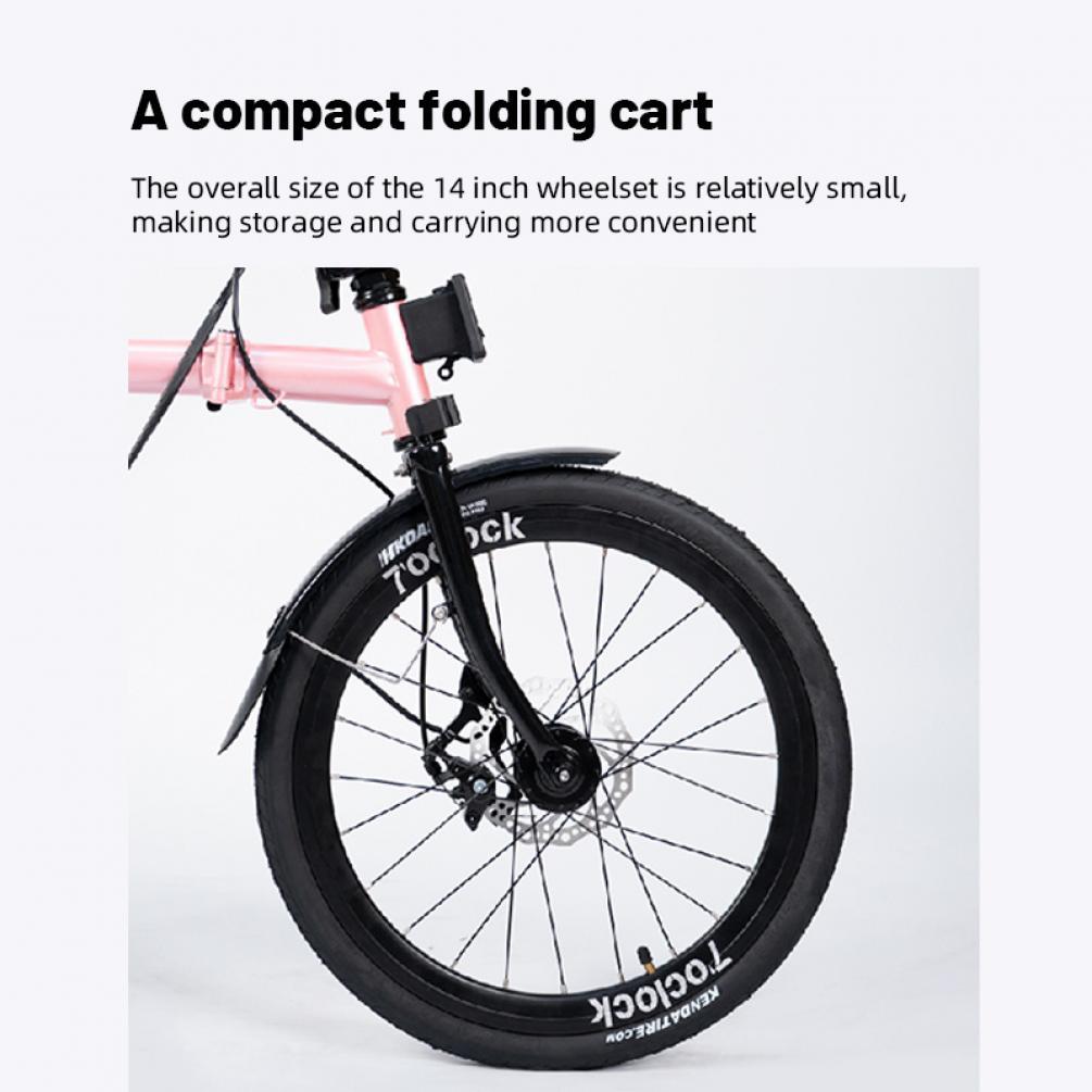 Litepro BOB3-14K 14Inch External 3Speed Tri-fold M Bar Folding Bicycle Chromium Molybdenum Steel Frame C Clip