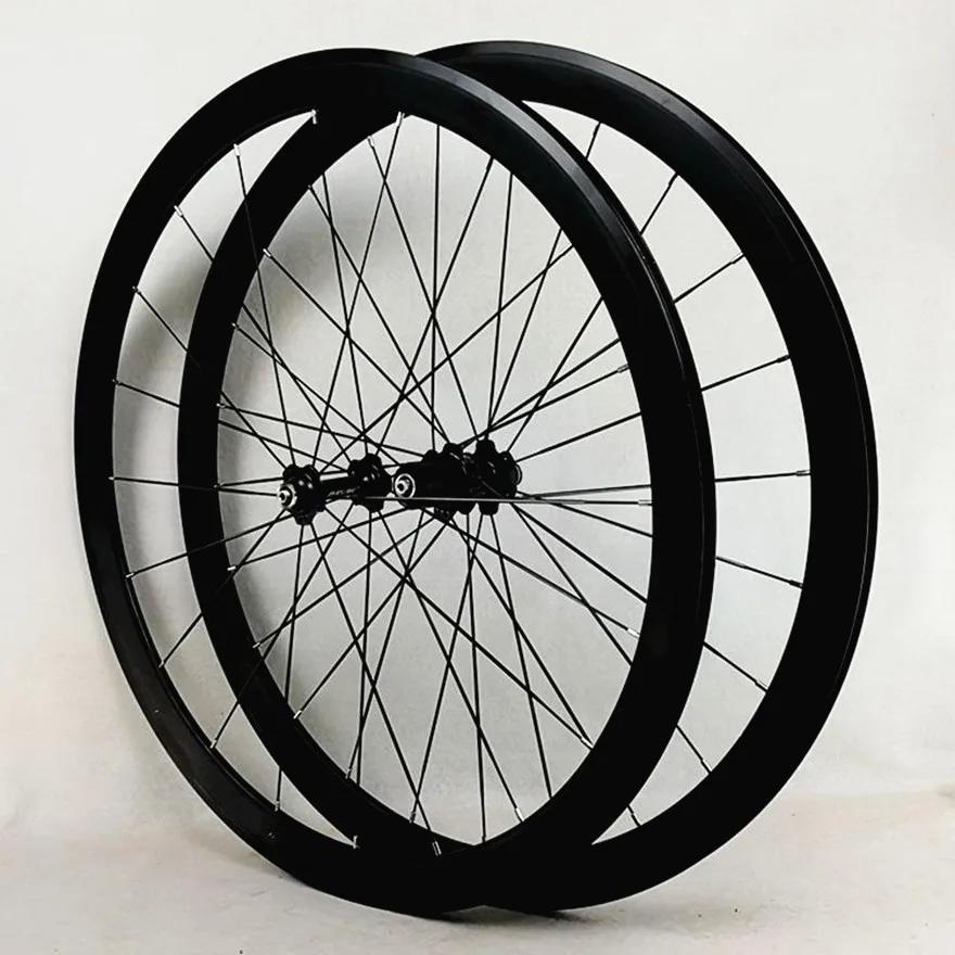 Litepro Road Bike 40MM Wheelset Flat Spokes Strip Ultralight Sealed Bearing 11 Speed C V Brake 700C Bicycle Wheels