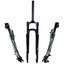 Litepro 700C Disc Brake Shock Absorber Front Fork CITY Bike 100MM QR Shoulder Control Air Fork