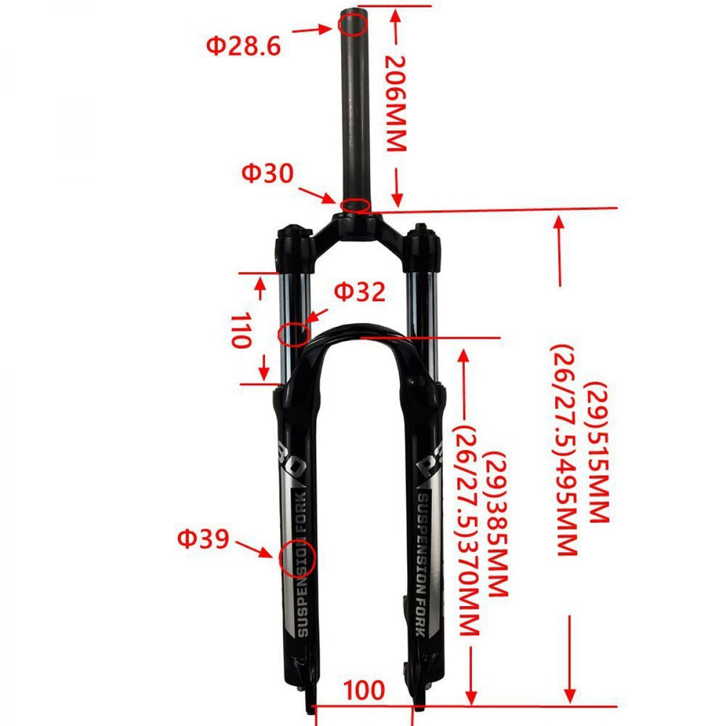 Litepro 26 27.5 29Inch Oil Spring Shock Absorber Front Fork Adjustable Hydraulic Lock MTB Bicycle Shoulder Remote Control Fork