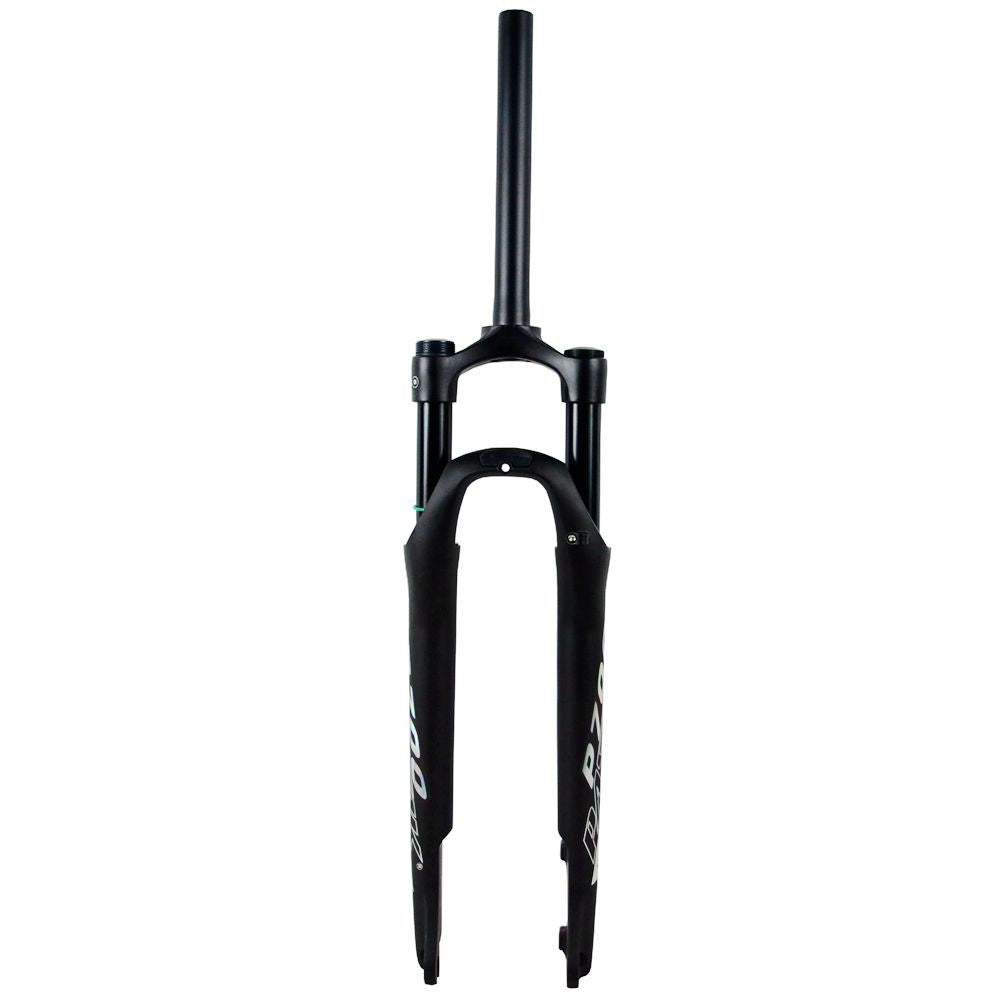 Litepro 700C Disc Brake Shock Absorber Front Fork CITY Bike 100MM QR Shoulder Control Air Fork