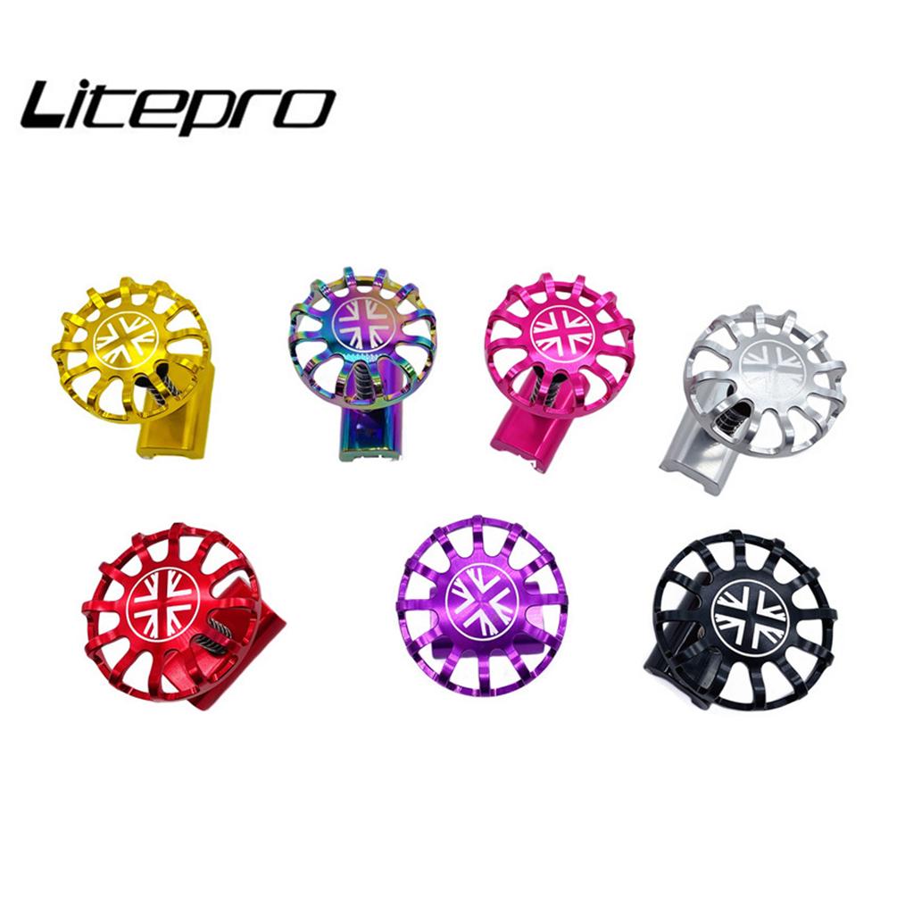 For Brompton Bicycle Hollow Windmill Type Faucet Knob Folding Bike Aluminum Alloy C Buckle