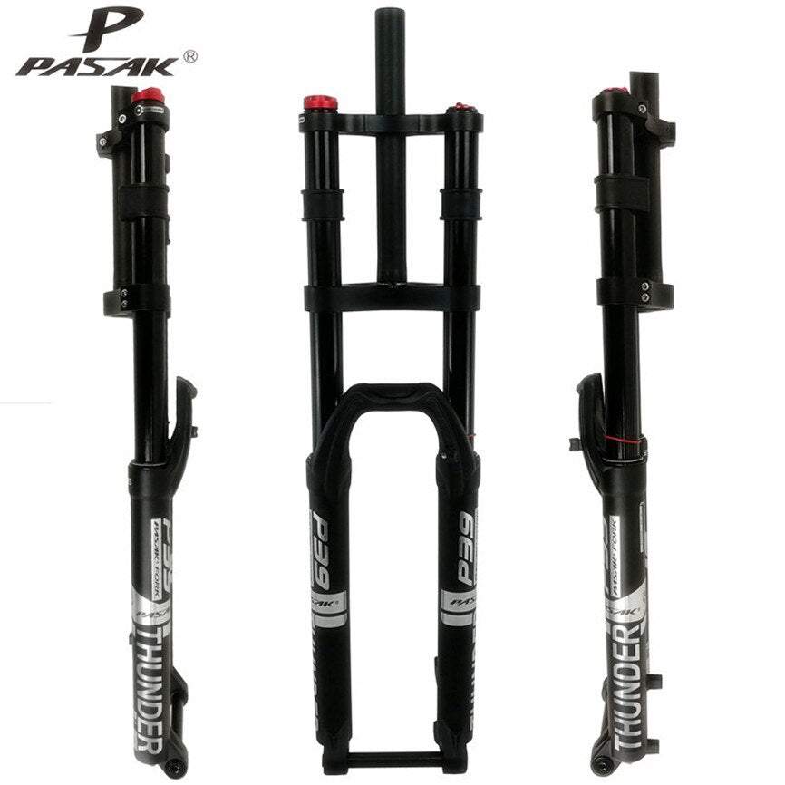 Litepro MTB Mountain Bike Fork 26/27.5/29inch Air Pressure Shoulder Suspension Damping Gas Fork Shoulder Control 15mm Thru-axis