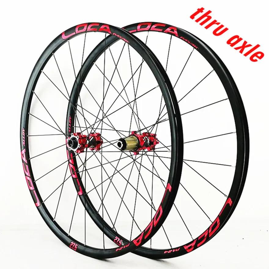 26 27.5 29Inch Thru-axis Wheelset 12S MTB  Bicycle Mountain Bike Wheels Six Claw 24 Holes Straight Pull Spokes