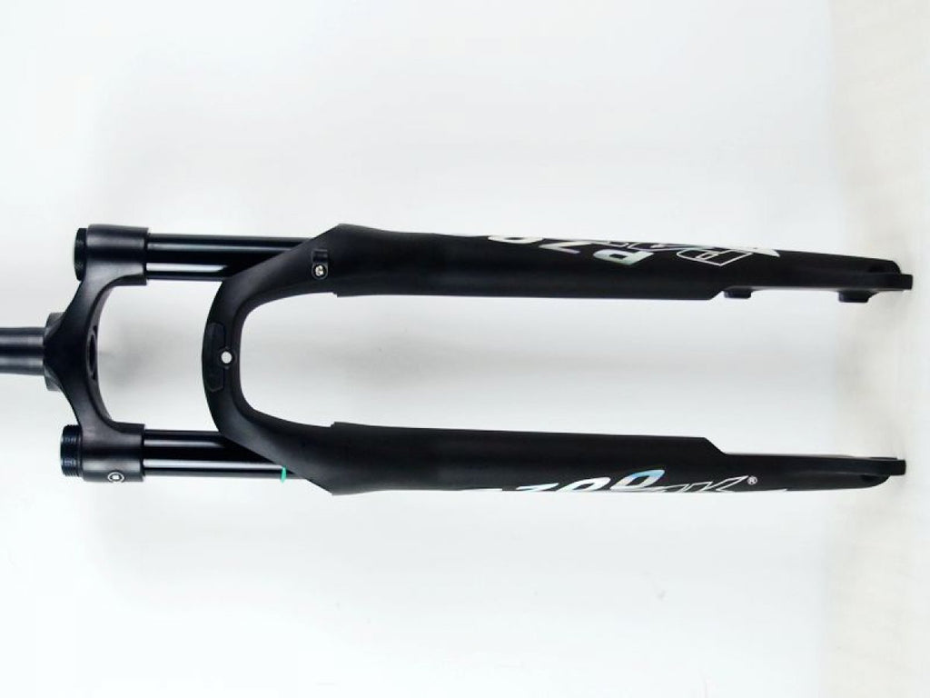 Litepro 700C Disc Brake Shock Absorber Front Fork CITY Bike 100MM QR Shoulder Control Air Fork