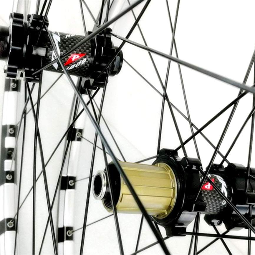 Litepro MTB Mountain Bike Wheelset 26 27.5Inch Milling Trilateral CNC Rim Straight Pull Disc Brake QR/Thru-axis 24H Bicycle Wheels