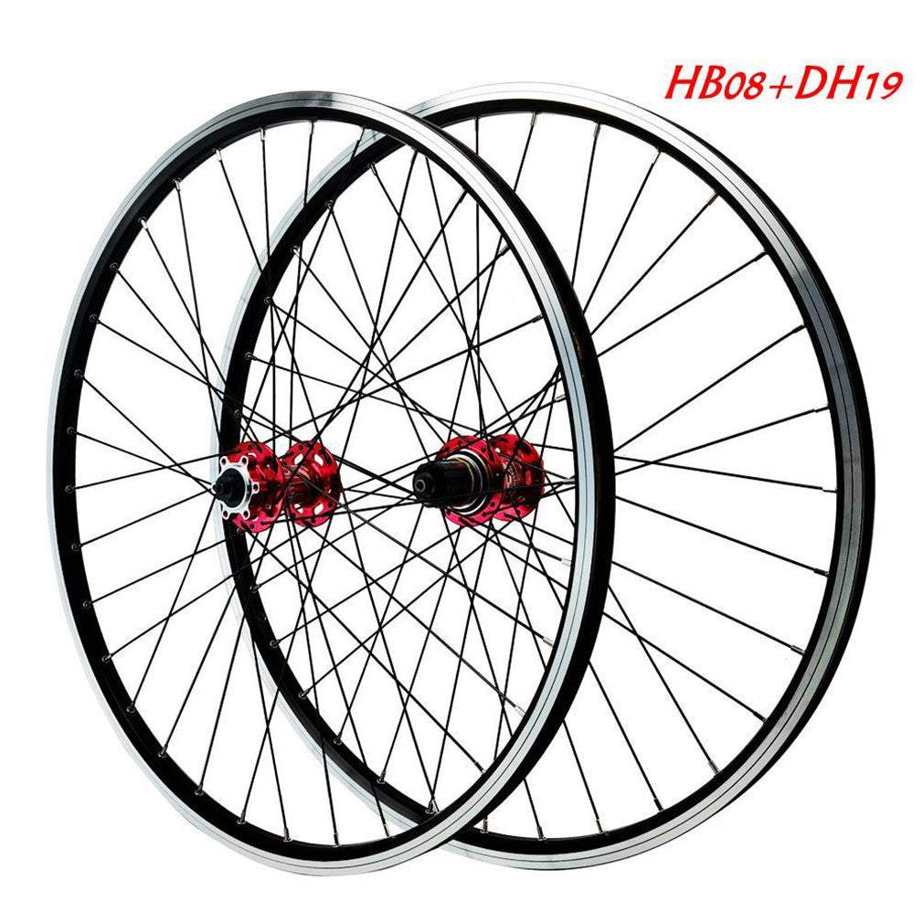 Litepro Mountain Bicycle Wheel Set 26 27.5 29 Inch Disc V Brake Front 2 Rear 4 Bearings 12 Speed Quick Release Wheels