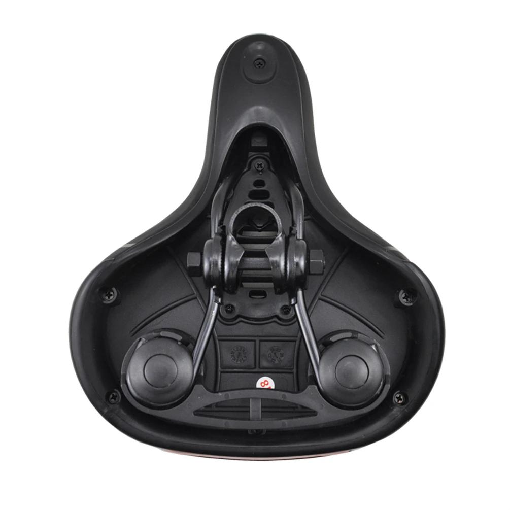 Litepro-Litepro Shock Absorption Leather Saddle Folding Bicycle Waterproof Soft Large Area Cushion For MTB Road Bike
