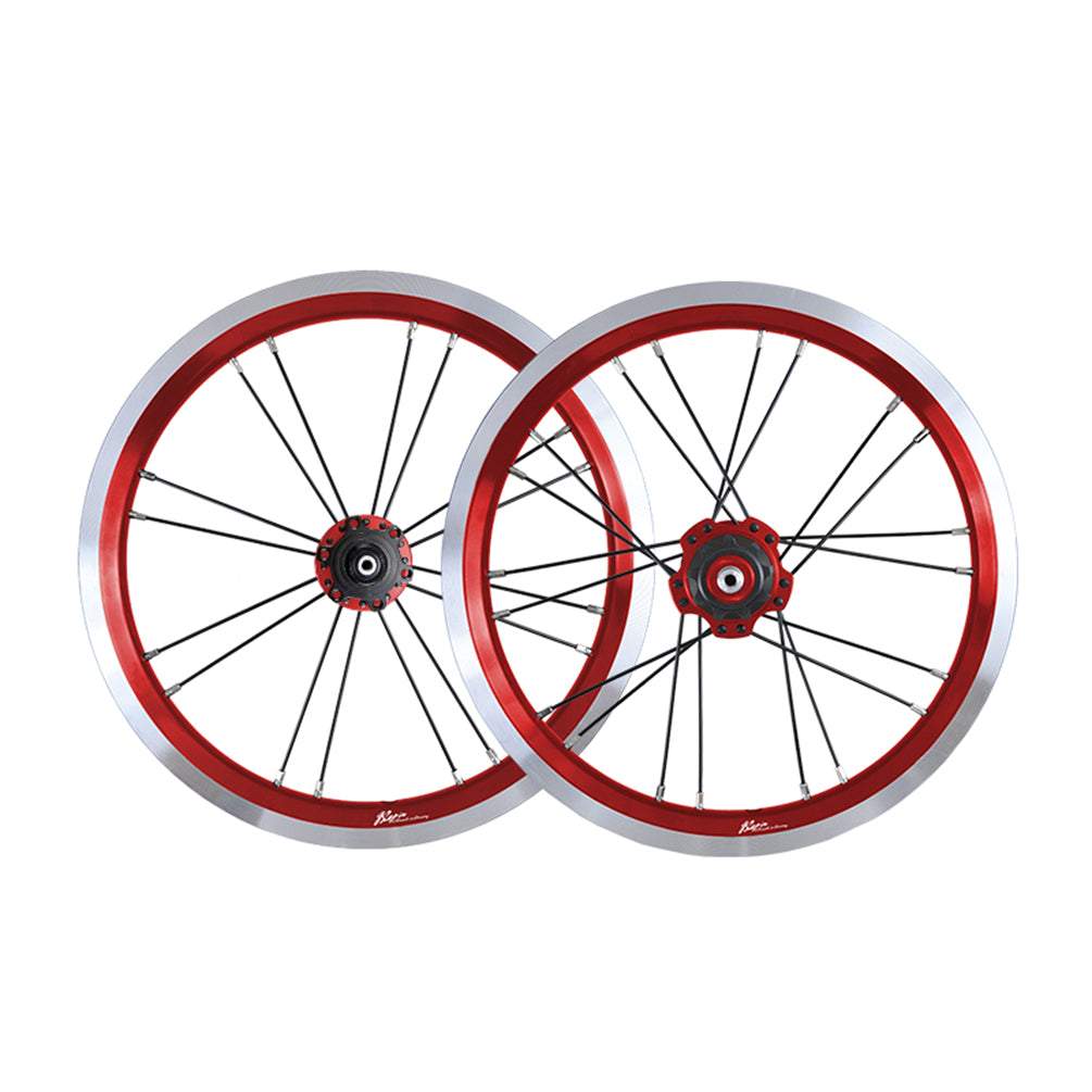JKLapin 14 Inch Single Speed Wheels Folding Bike 74-85mm 20mm V/Disc Brake Wheel