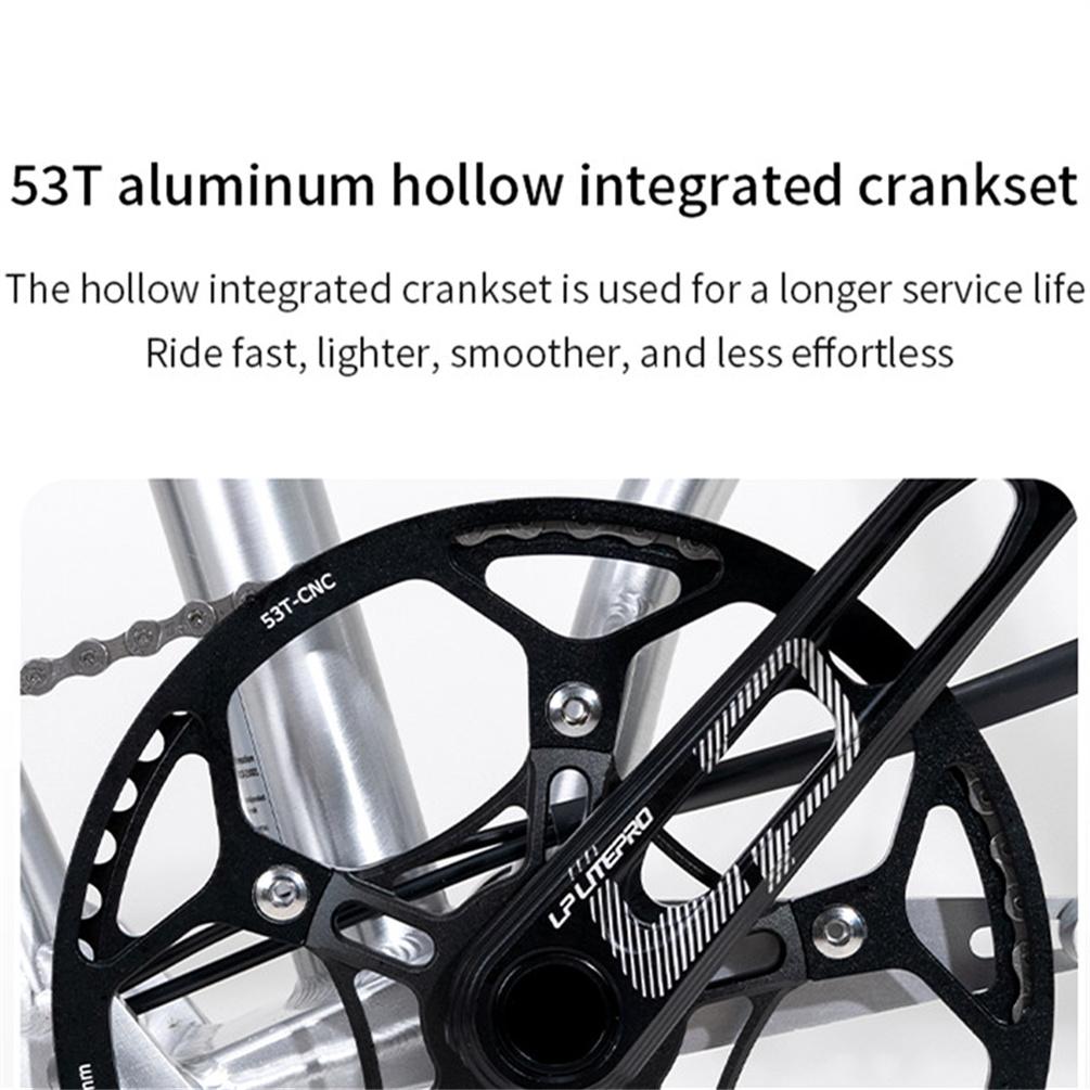 Litepro S9 16inch 9 Speed Tri-fold Folding Bike Aluminum Alloy Frame Silver