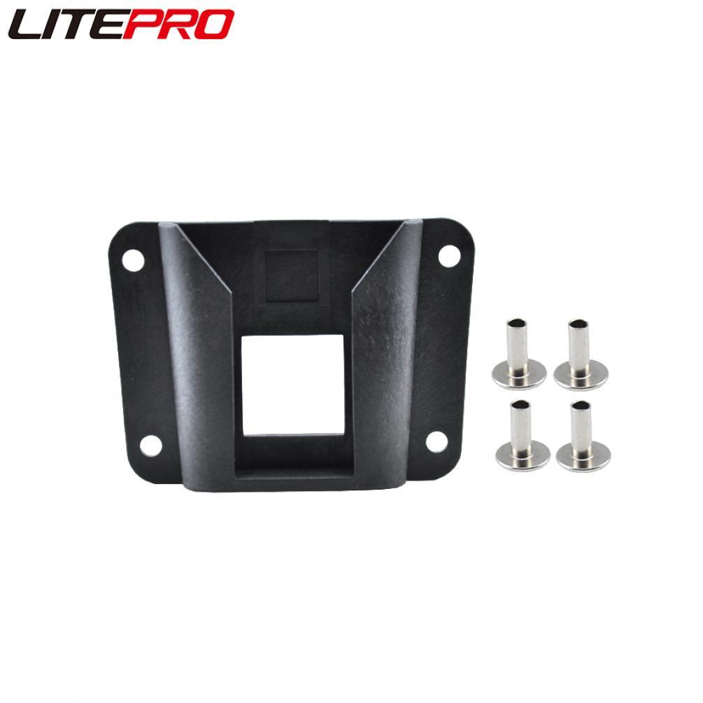 Litepro DIY Pig Nose Bag Adapter Hard Shell Storage Panniers Plastic Holder Buckle With Screws For Brompton Bicycle