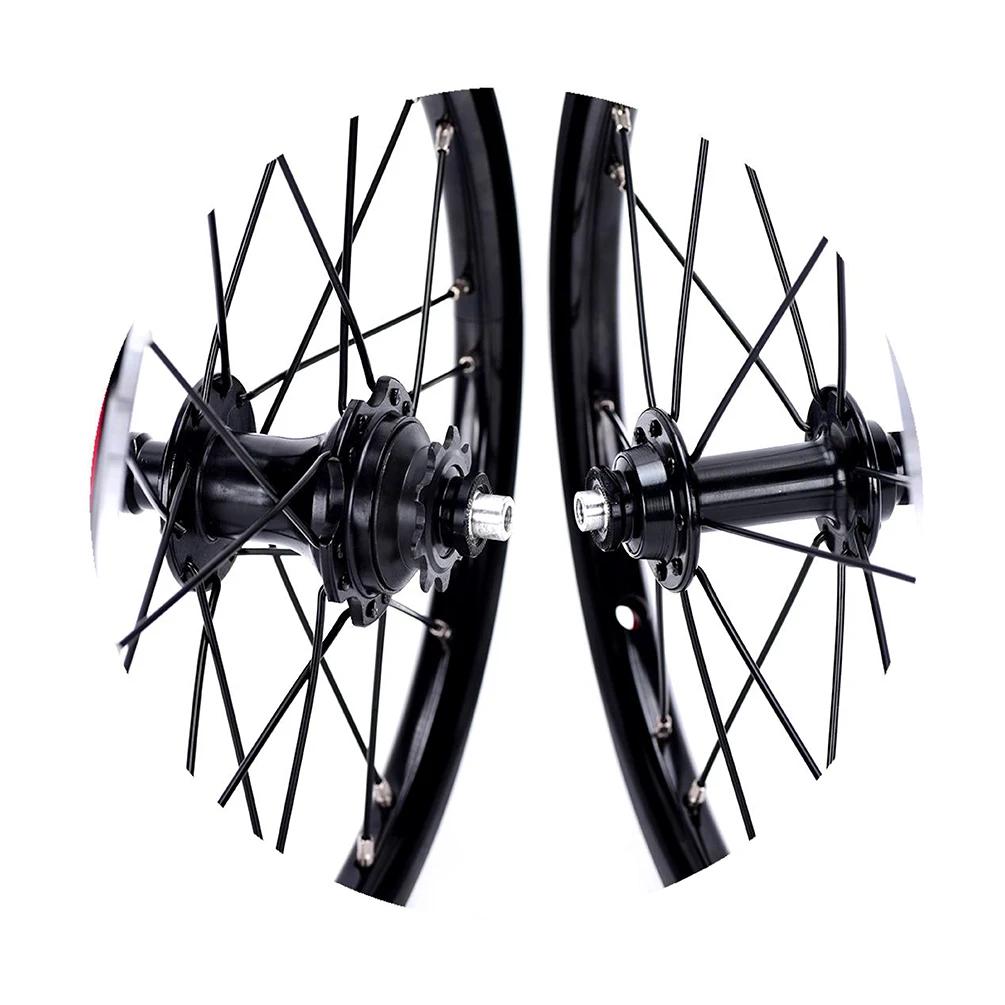 Litepro 14 16Inch Single External 3 Speed Bicycle Wheelset Disc V Brake Rims 20MM Alloy Folding Bike Wheels 74 85MM