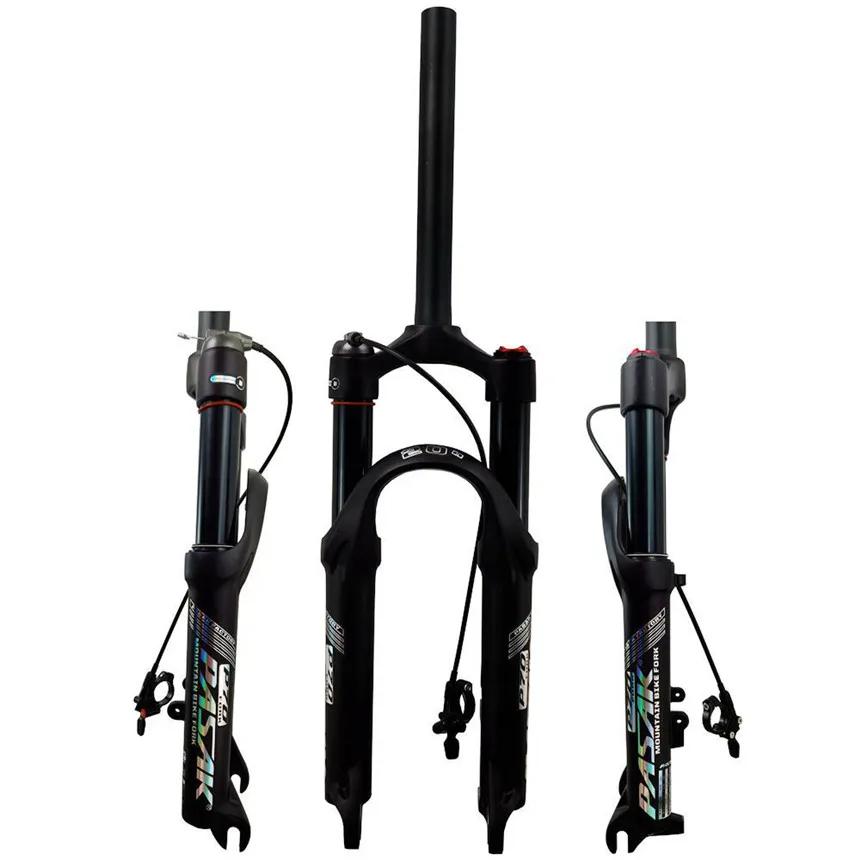 Litepro PASAK Bicycle Front Fork 20 24 Inch Mountain Air Fork Aluminum Alloy Disc Brake 100MM Quick Release Shoulder Wire Lock Shock Absorber