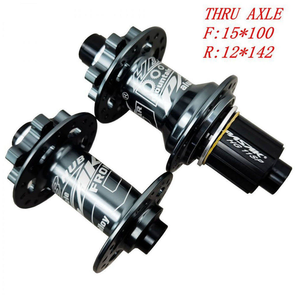 Litepro MTB Bike 32 36 Holes 4 Bearing Hub Thru Axle Quick Release 6 Nail Disc Brake 6 Claws Cassette Freewheel 12Speed