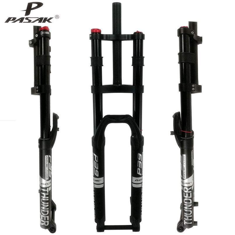 Litepro MTB Mountain Bike Fork 26/27.5/29inch Air Pressure Shoulder Suspension Damping Gas Fork Shoulder Control 15mm Thru-axis
