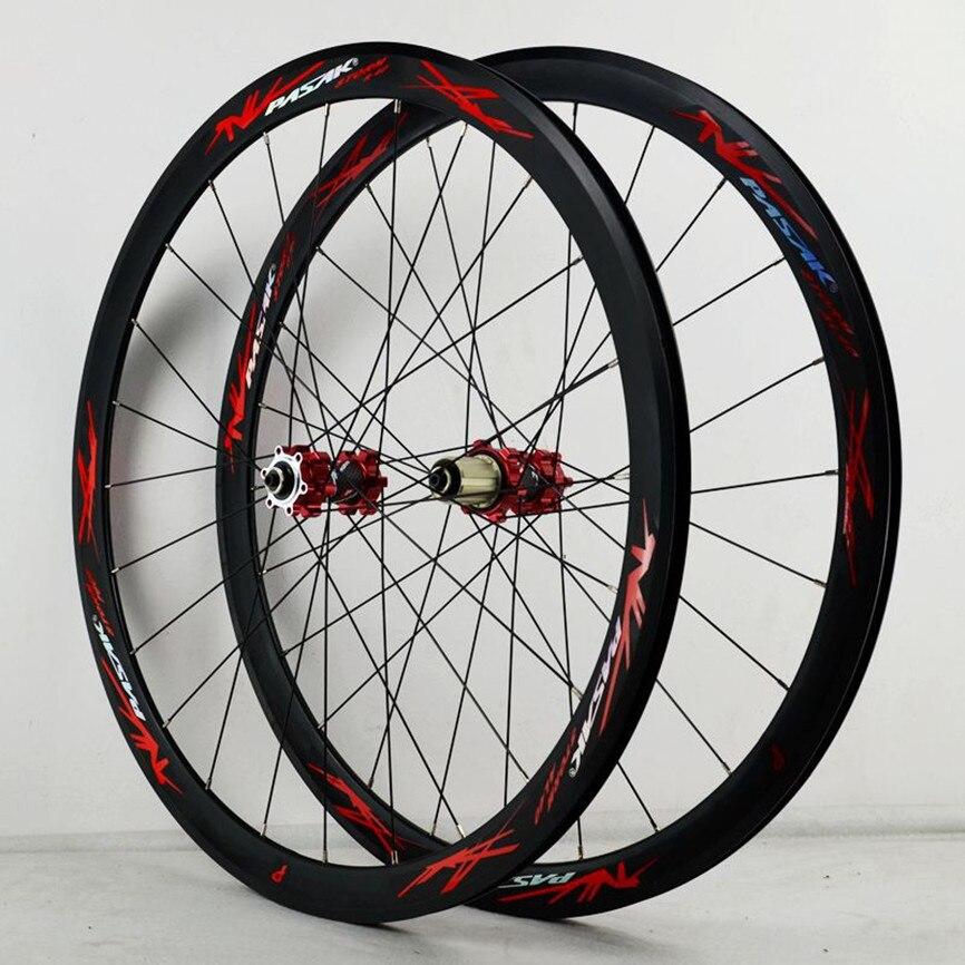 Litepro 700C Disc Brake Road Bicycle Wheelset 40MM Rim QR/Thru-axis Straight Pull 24H V/C Brake 29inch Alloy Wheels 12Speed