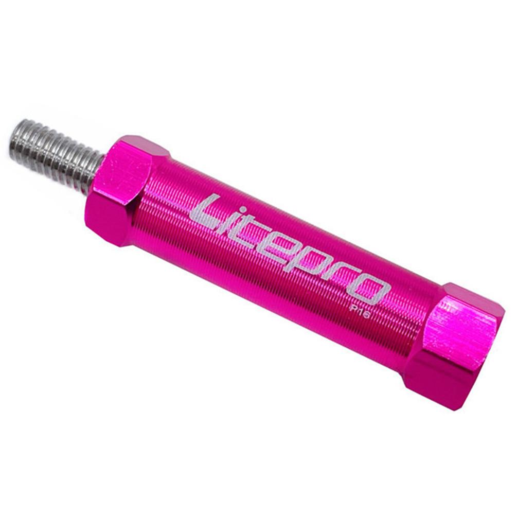 Litepro For Brompton Bicycle Shelf Easywheel Extension Rod Hexagonal Folding Bike Rear Rack Telescopic Column 16G