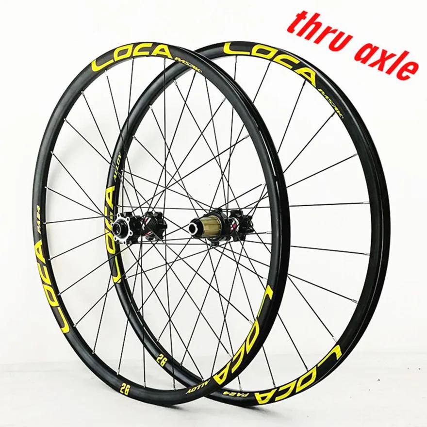 26 27.5 29Inch Thru-axis Wheelset 12S MTB  Bicycle Mountain Bike Wheels Six Claw 24 Holes Straight Pull Spokes