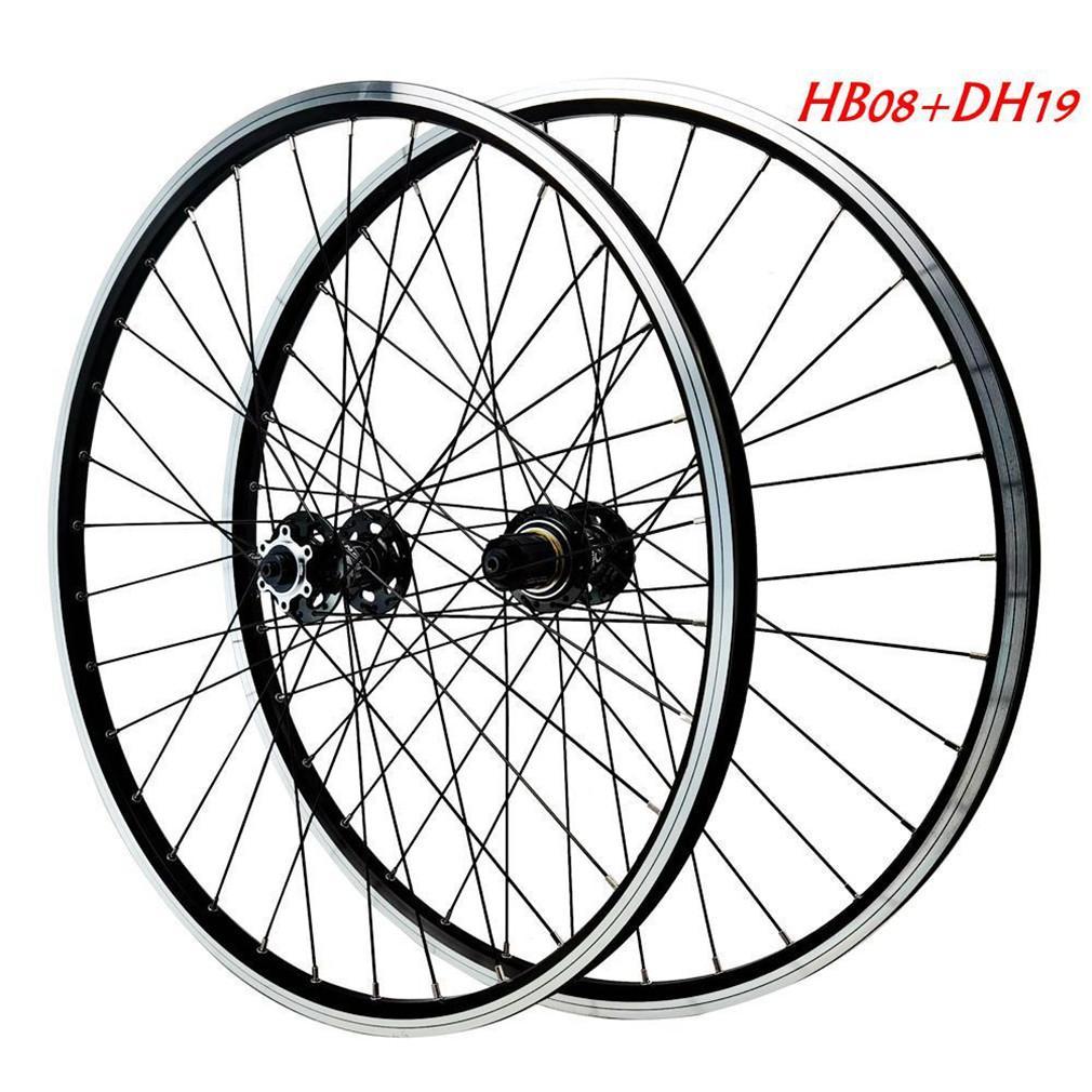 Litepro Mountain Bicycle Wheel Set 26 27.5 29 Inch Disc V Brake Front 2 Rear 4 Bearings 12 Speed Quick Release Wheels