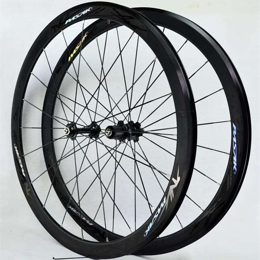Litepro Road Bike 40MM Wheelset Flat Spokes Strip Ultralight Sealed Bearing 11 Speed C V Brake 700C Bicycle Wheels