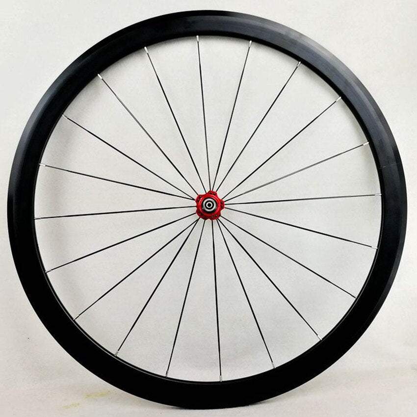 Litepro 700C Road Bicycle Wheelset 40MM Rim Sealed Bearing V Brake 12 Speed Flat Spoke Bicycle Wheels 20H 24H Alloy Rims