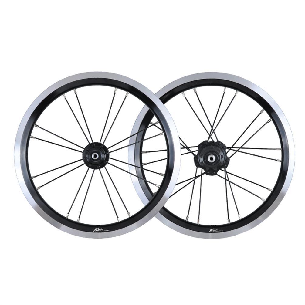 JKLapin 14 Inch Single Speed Wheels Folding Bike 74-85mm 20mm V/Disc Brake Wheel