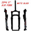 Litepro P35 Snow Bike Fork ATV Dirt Fat Bicycle Fork 20*4.0" Air Gas Locking Suspension Forks 135mm Disc Brake 1800g
