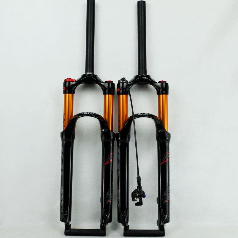 Litepro MTB Mountain Bike Air Fork 26" 27.5" 29inch ER 1-1/8" Suspension Forks Gas Resilience Oil Damping Line Lock Disc Brake