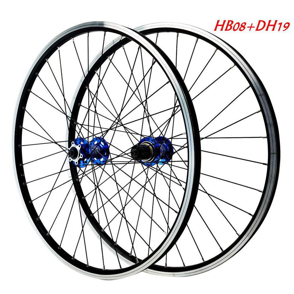 Litepro Mountain Bicycle Wheel Set 26 27.5 29 Inch Disc V Brake Front 2 Rear 4 Bearings 12 Speed Quick Release Wheels