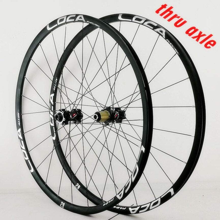 Litepro MTB Mountain Bike 26/27.5/29inch Wheelset Thru-axis Axle Disc Brake 24H 6Claws Stright Pull 12Speed Wheels 700C Rim