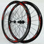 Litepro Road Bike 40MM Wheelset Flat Spokes Strip Ultralight Sealed Bearing 11 Speed C V Brake 700C Bicycle Wheels