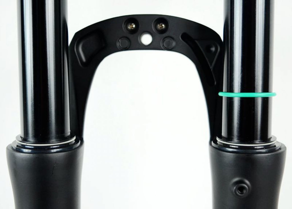 Litepro 700C Disc Brake Shock Absorber Front Fork CITY Bike 100MM QR Shoulder Control Air Fork