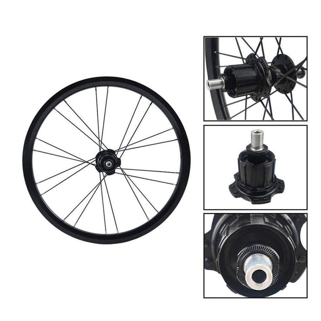 Litepro 74x112MM 16Inch 349 External 7Speed Wheelset 4 Bearing Aluminum Alloy Wheels Rims For Brompton Bicycle