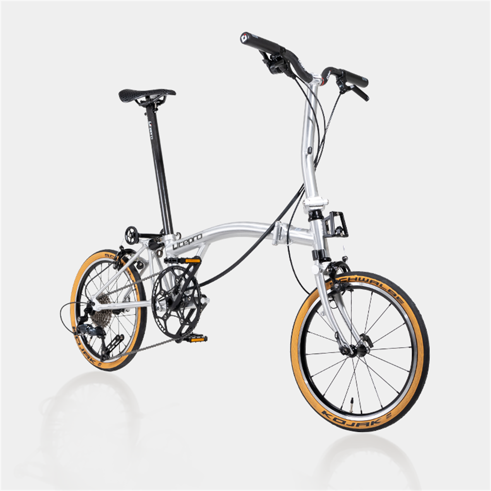 Litepro S9 16inch 9 Speed Tri-fold Folding Bike Aluminum Alloy Frame Red