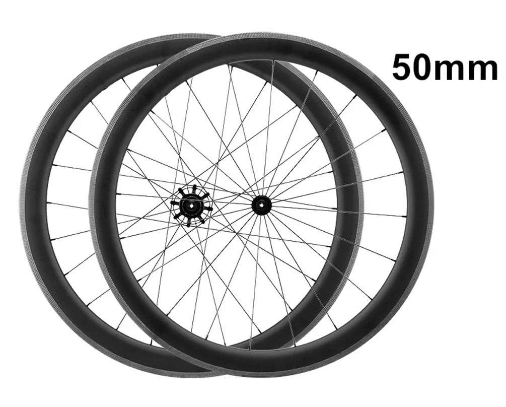 Litepro 700C V Brake Carbon Fibre 38 50 85MM Wheelset Road Bicycle QR 11Speed Wheels Rims