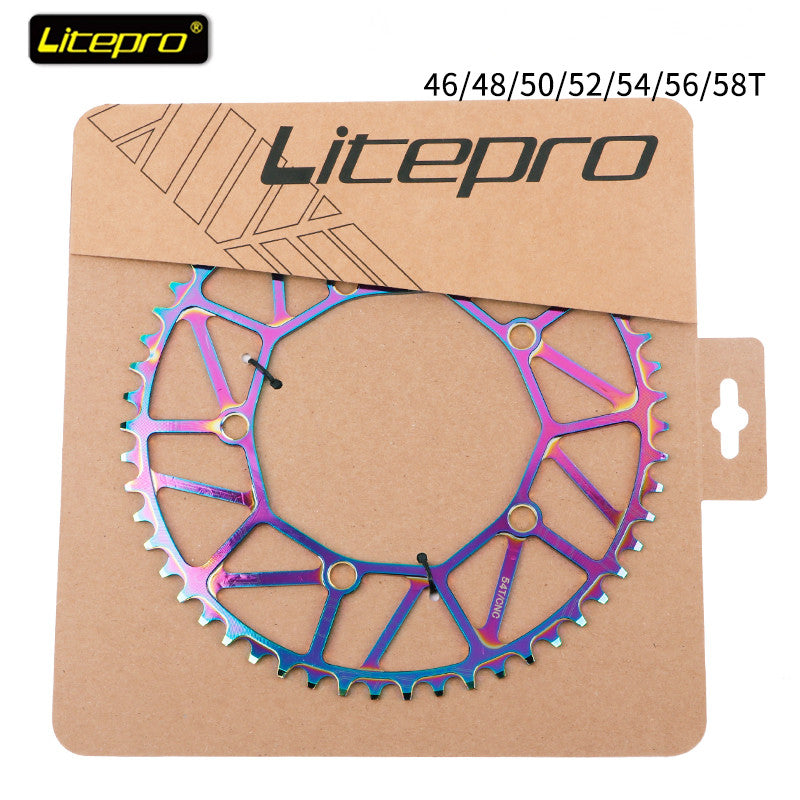 Litepro Folding Bike Electroplating Color Chainring