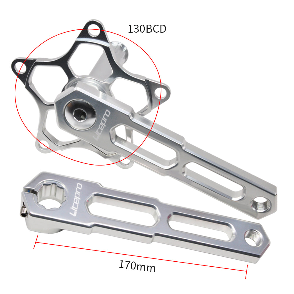 Litepro P613 Folding Bicycle Integrated 5 Claws Hollow Crank