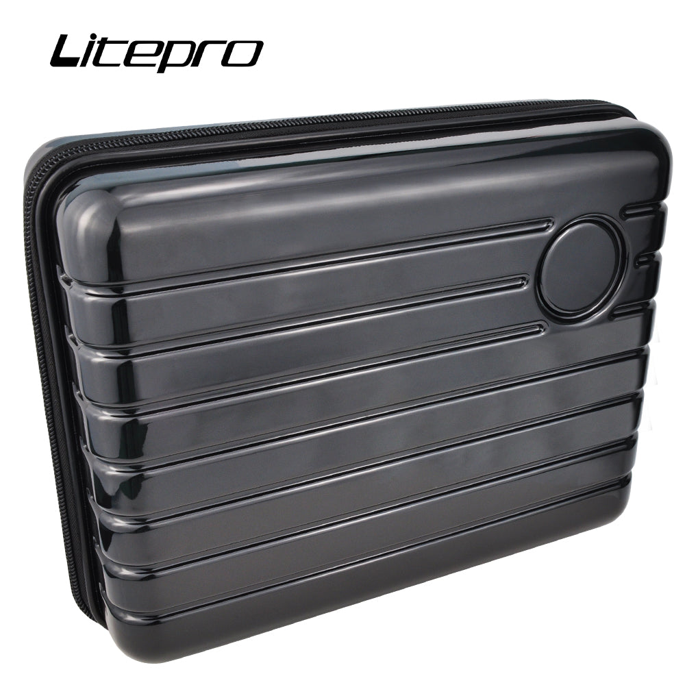 Bolsa delantera plegable para bicicleta, alforja de nariz de cerdo para Brompton