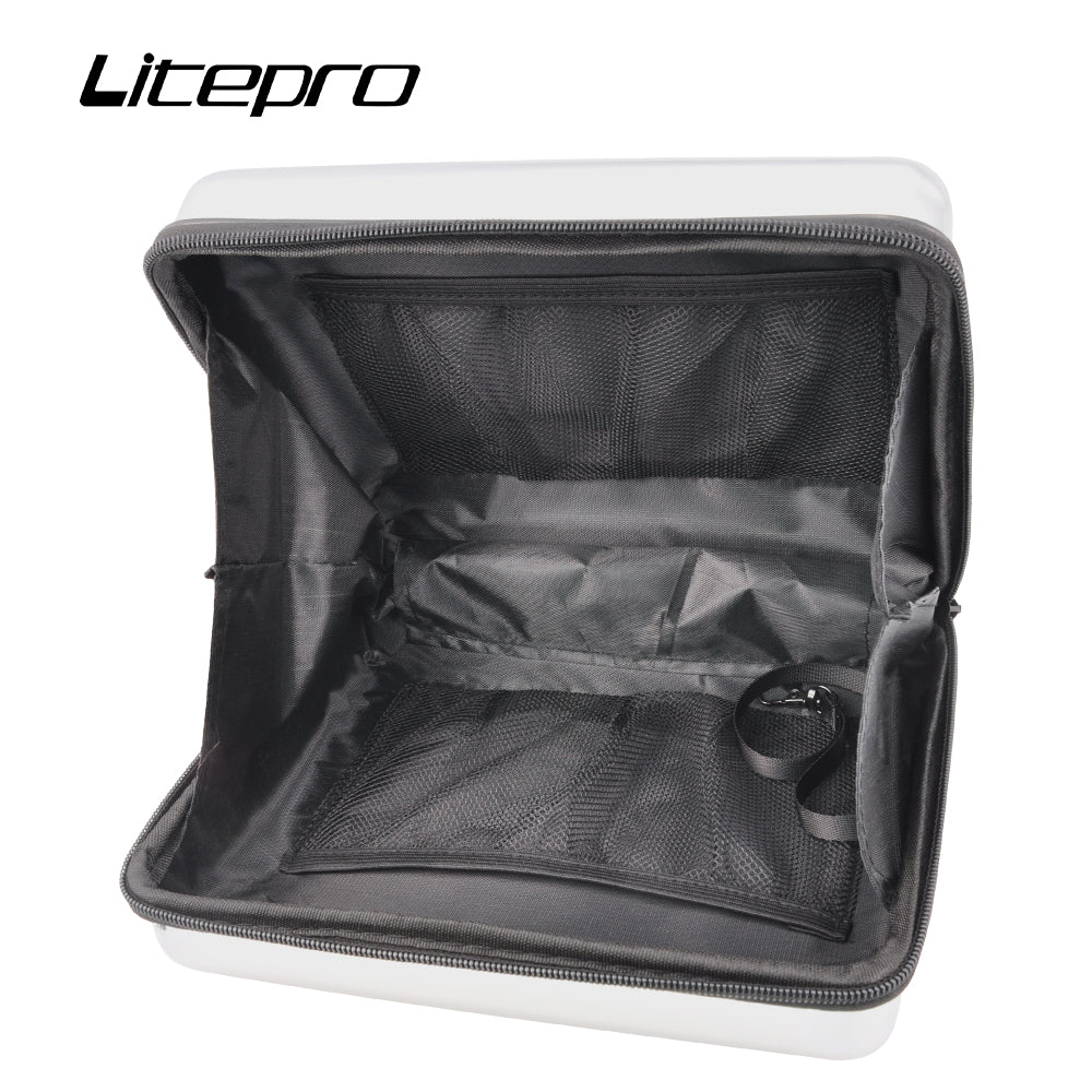 Bolsa delantera plegable para bicicleta, alforja de nariz de cerdo para Brompton