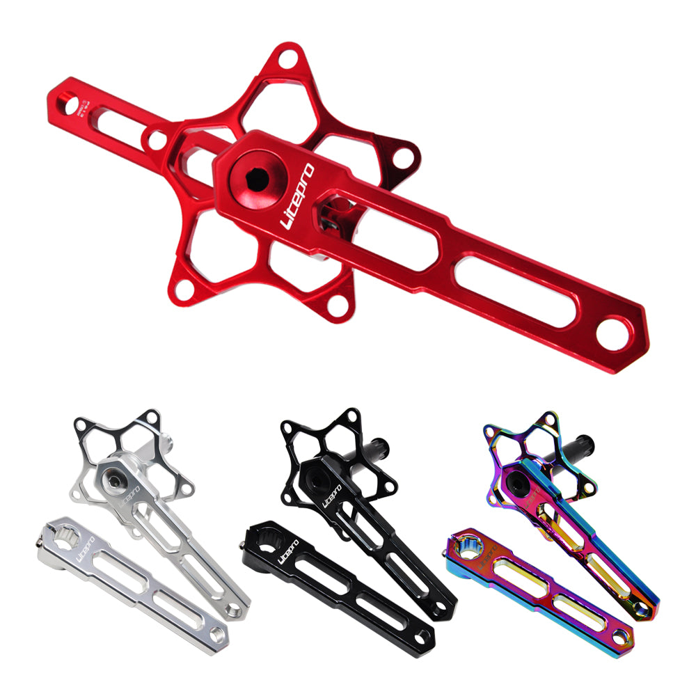 Litepro P613 Folding Bicycle Integrated 5 Claws Hollow Crank