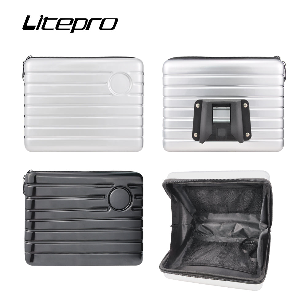 Bolsa delantera plegable para bicicleta, alforja de nariz de cerdo para Brompton