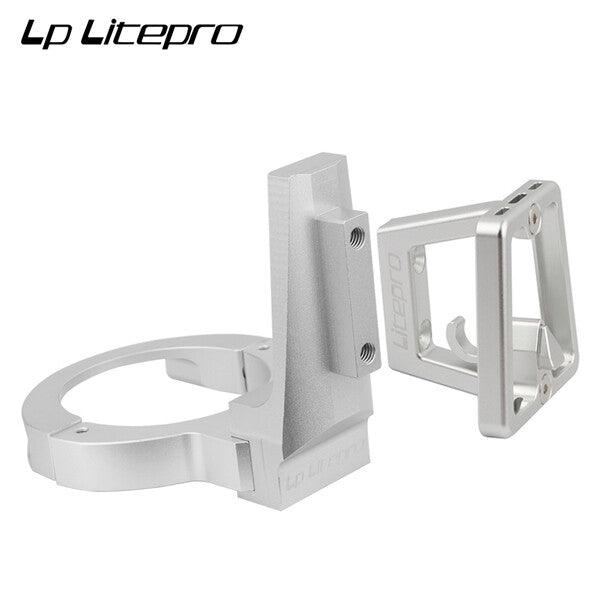 Litepro Folding Bike Front Pack Convert Bracket Front Rack Pig Nose Holder Adapter Compatible Dahon K3 P8 K3 PLUS Fohon 412 Bicycle