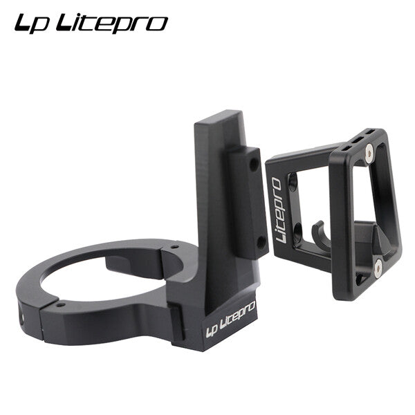 Litepro Folding Bike Front Pack Convert Bracket Front Rack Pig Nose Holder Adapter Compatible Dahon K3 P8 K3 PLUS Fohon 412 Bicycle